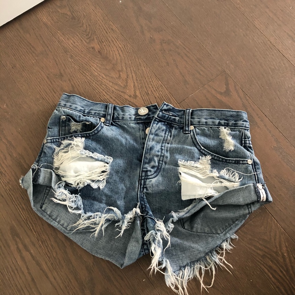 One Teaspoon Bandit Denim Shorts